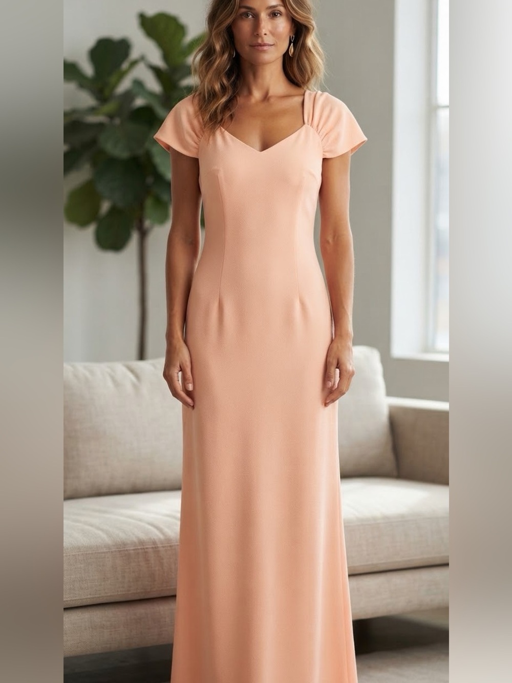 Vintage Designer Formal Dressโ Peach